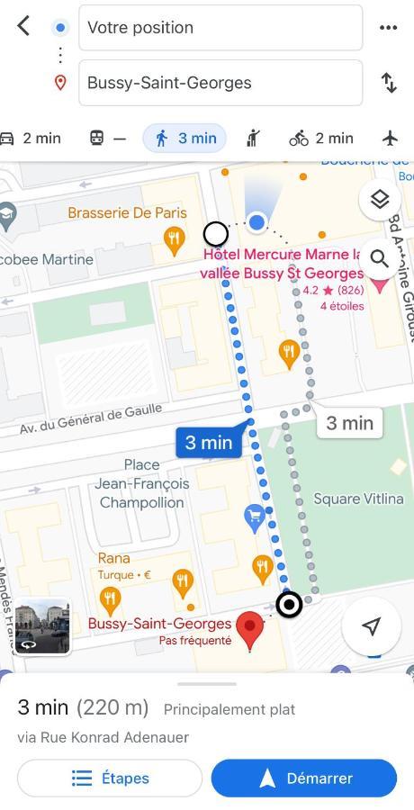 Jolie Chambre 3Minutes De La Gare Rer A Bussy-Saint-Georges Ngoại thất bức ảnh